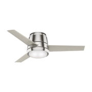 Commodus - 44 Inch 3 Blade Ceiling Fan with Light Kit and Wall Control-Brushed Nickel Finish-Matte Nickel Blade Color-Pa