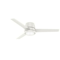 Casablanca 59571 54 in. Commodus Fresh White Low Profile Ceiling Fan with LED Light Kit & Wall Control