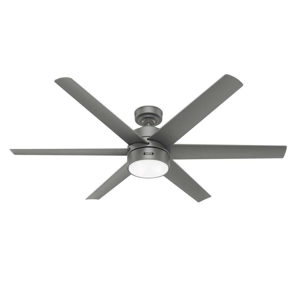 59625Hunter FansSolaria 6 Blade Outdoor Ceiling Fan with Light Kit In Industrial Style14.92