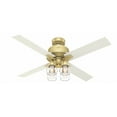 thumbnail image 1 of 59651-Hunter Fans-Viven 52 Inch Ceiling Fan with LED Light Kit and Handheld Remote-Modern Brass Finish, 1 of 7