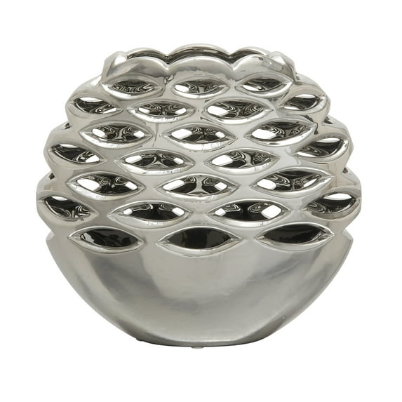 59737 Lovely Ceramic Silver Vase