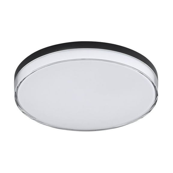 59764CLFTBK-Maxim Lighting-Edge - 25W 1 LED Flush Mount-1.5 Inches Tall and 11 Inches Wide-Black Finish