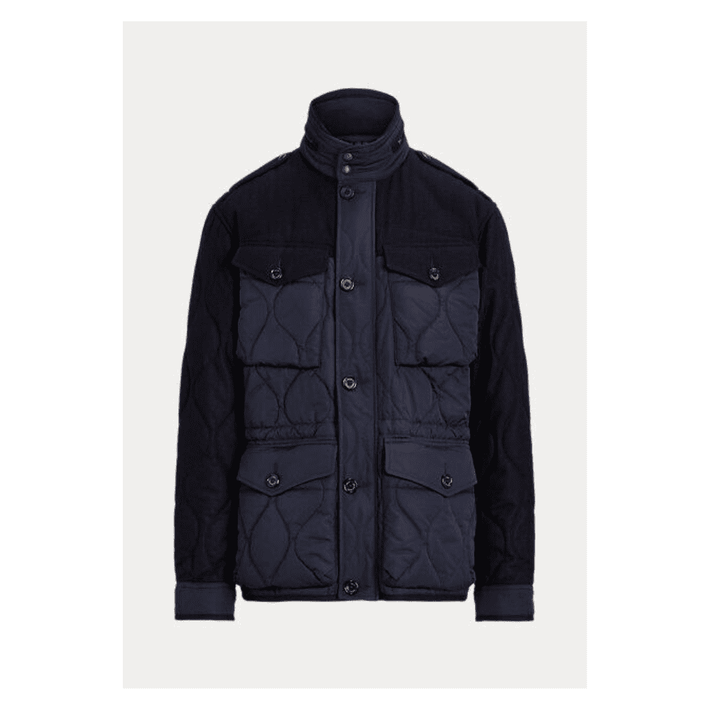 POLO U.S.R.L. ネイビー ミリタリージャケット Polo Ralph Lauren Vintage Military Field Navy Blue Jacket