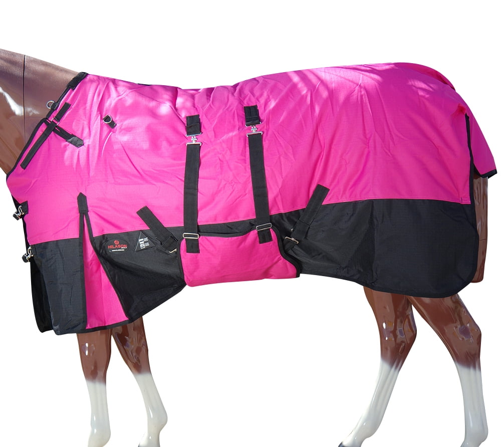 59HI 84 In Hilason 600D Winter Waterproof Poly Horse Blanket Belly Wrap