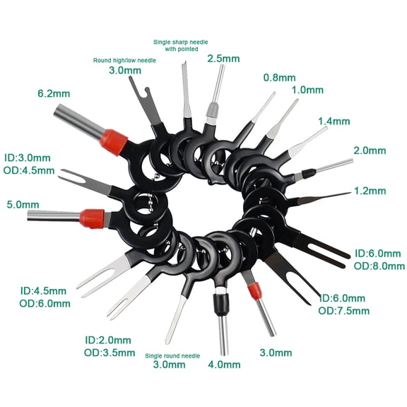 59Pcs Car Terminal Plug Crimp Wire Harness Connector Pin Remover Puller Tool Set