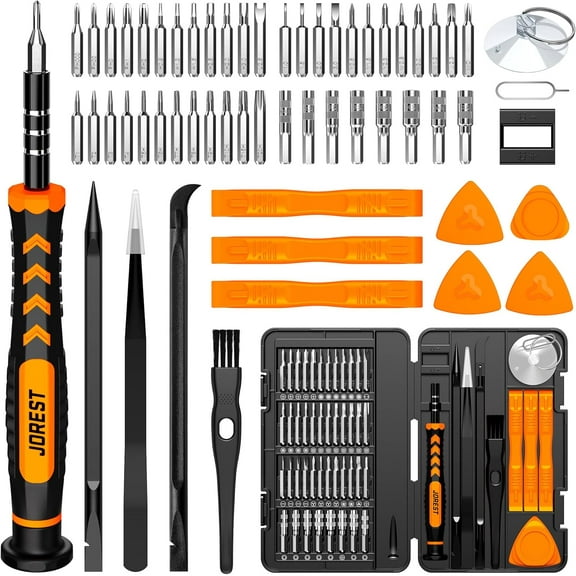 59Pcs Small Precision Screwdriver Set with Torx T5, T6, T8, Mini Repair Tool Kit for Macbook, Computer, Laptop, iPhone, PS4 PS5, Xbox, Switch, Eyeglasses, Watch, PC, Ring Doorbell, Electronic