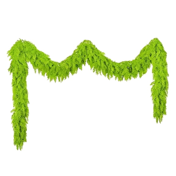 59in Artificial Green Christmas Garlands, Green Artificial Greenery Garland for Table, Mantle, Wall, Indoor, Outdoor Christmas Decorations