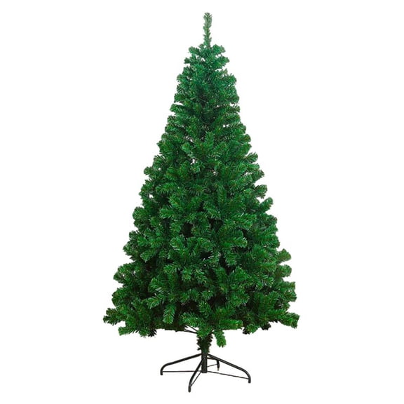 59in Green Christmas Tree – Hinged Artificial Pine Tree with 350 Lush Tips & Metal Stand – PVC Winter Tree for Home, Fireplace & Holiday Display