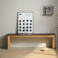 thumbnail image 1 of 59in Modern Wood Bench, Rustic & Contemporary Design, 1 of 9