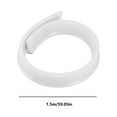 59in New Collapsible Shower Threshold Water Dam, Self Adhesive Silicone Waterproof Barrier