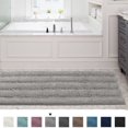 thumbnail image 1 of PrimeBeau 59"x20" inch Non-Slip Bathroom Rug Shag Shower Mat Soft Thick Machine-Washable Bath Rug, Dove, 1 of 3