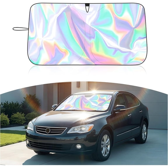59x31 Inch Windshield Sun Shade,Foldable Sun Shade Windshield for Blocking Sunlight & Thermal,Summer Essentials Windshields Cover Suns Shades for ,SUVs