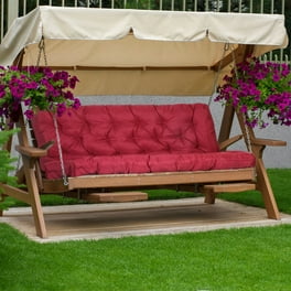 Patio Swing Cushions for Outdoor Furniture Porch Swing Cushions 3 Seater Replacement 60Inch x 40 Thicken 4 Waterproof Garden Swing Bench Cushions with Ties Fit for 58 62 Swings Navy blue Walmart
