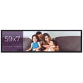 thumbnail image 1 of 59x7 Frame Black Real Wood Picture Frame Width 0.75 inches | Interior Frame Depth 0.5 inches | Noir, 1 of 8