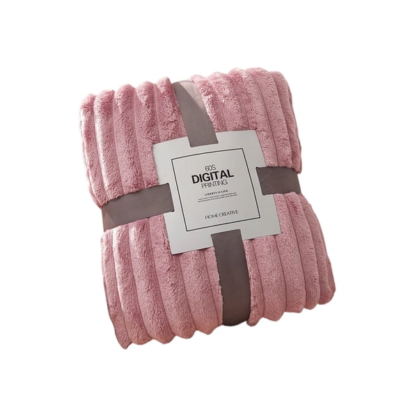 59x79 Inch Luxury Plush Rabbit Print Blanket - Ultra Soft Coral Fleece & Flannel, Extra Wide & Thick for Couch, Bed, Gift, Travel, and All-Season Use