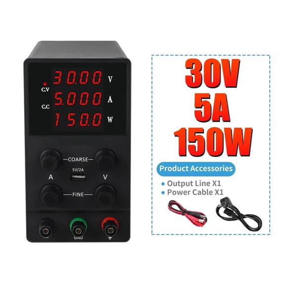 5A/10A Laboratory Power Supply Digital Display 60V 120V Adjustable Switching DC Power Supply Voltage Regulator For Repair