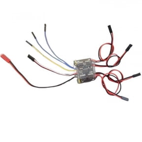 5A 4-Way Bidirectional Brushed ESC 6V-14V 3S Dual Modes Mixing/Independent Control 5V 1.5A BEC for RC Model Tank Tracked Vehicle ESC Electronic Speed Controller