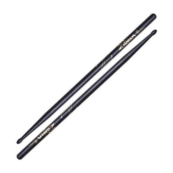 Zildjian Hickory Series 5A Wood Drumsticks, Pair, Black