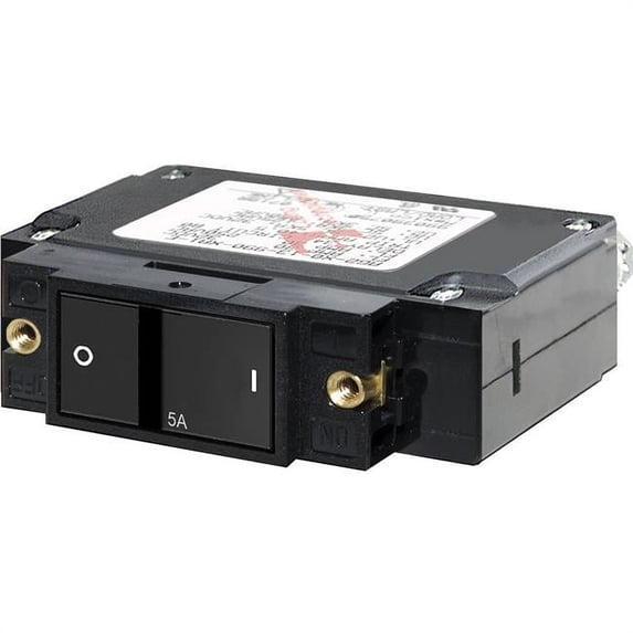 5A C-Series Flat Rocker Circuit Breaker Single Pole