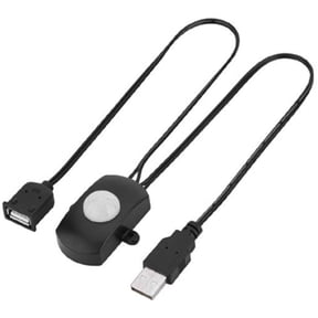 5A DC5-24V Mini USB PIR Infrared Motion Sensor Detector Automatic Switch for LED Light Strip Intelligent Sensing(Black)