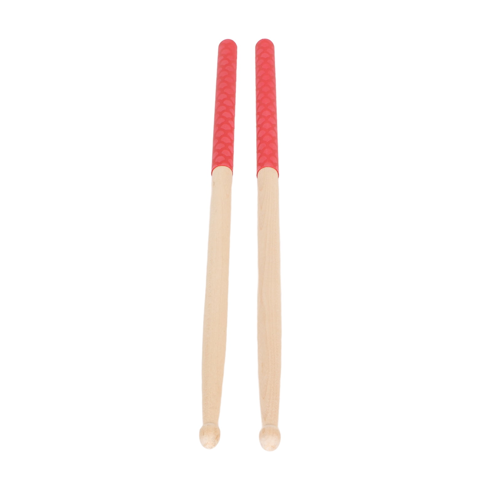5A Drum Sticks for Adults Kids Beginners Maple Wood Tip Drumsticks with Anti Slip Rubber Handle