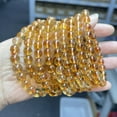 thumbnail image 1 of 5A Natural Citrine Bracelet Women's Fresh Round Beads, 1 of 2