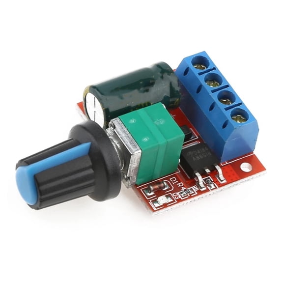 5A PWM 12V DC Motor Speed Controller Module 4.5-35V Low Voltage Adjustable Drive