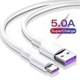 thumbnail image 1 of 5A Super Fast Charging Cable Data Sync Type-c Charger Cable for Huawei Type-c Round Mouth with Box, 1 of 8