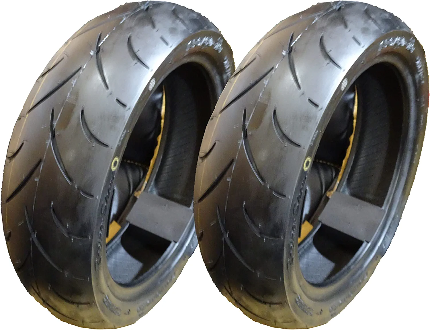 5A TOKYO Set of 2 Motorcycle Tubeless Tires 130/60-13 Metric, 53L, Front/Rear Scooter/Moped 13" Rim
