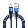 thumbnail image 1 of 5A USB to USB C Cable,39inch Nylon Type C Charger Fast Charging,Compatible with Smartphones Tablets(Blue), 1 of 5