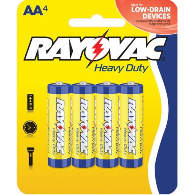 5AA-4D, Heavy Duty Carded AA-4 Pack (48 packs/case)