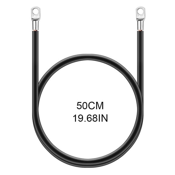 Universal Professional Car Wire High Battery Ground Cable Grounding Terminal Cord Upgrade Power System 2Pcs