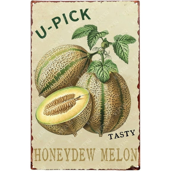 Metal Signs Fruit U-Pick Tasty Blueberries Sign Vintage Aluminum Tin Sign for Home Bar Farmhouse Kitchen Wall Decor 12x8 Inch