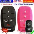thumbnail image 1 of 5B Silicone Cover Entry Fob Case Skin Rubber for Dodge Ram 1500 2019 2020 Key, 1 of 5