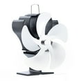 thumbnail image 1 of 5B1adesFireplace Fan Upgrade Heat Powered Fan Quiet with Stove Thermometer, 1 of 8