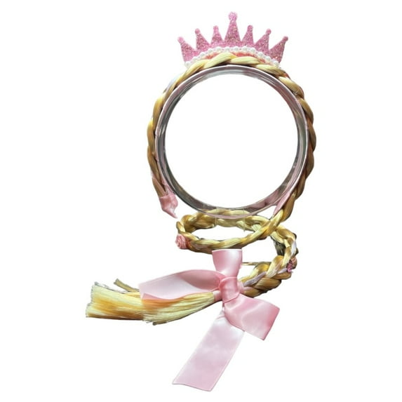 5Banglesandabow Princess Dress Up Long Braid Blond