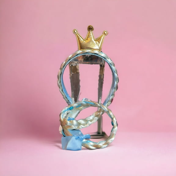 5Banglesandabow Snow Princess Crown Braid