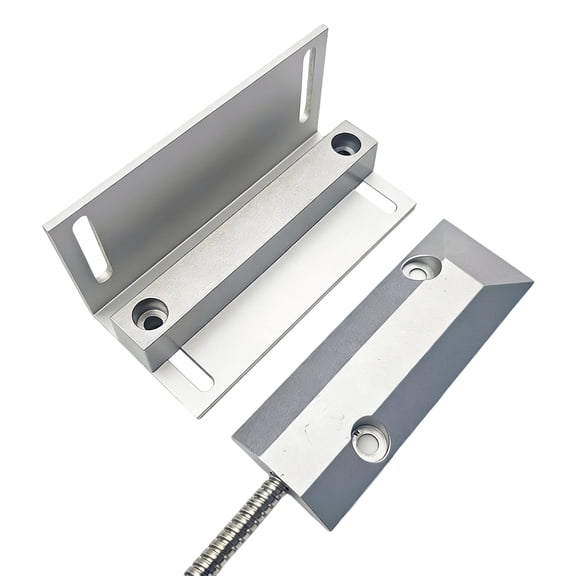 5C-55ZL Heavy Duty Alarm Switch Sensor, Normally Closed 3-Wire with Strong Attachment Force Garage Door Contact, 50 mm Sensing, Metal Safety Shutter Sensor with Bracket