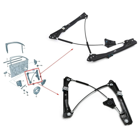 5C6837461 5C6837462 New Car Electric Window Lifter For VW Jetta MK 6 Window Regulator 12V Left And Right Front