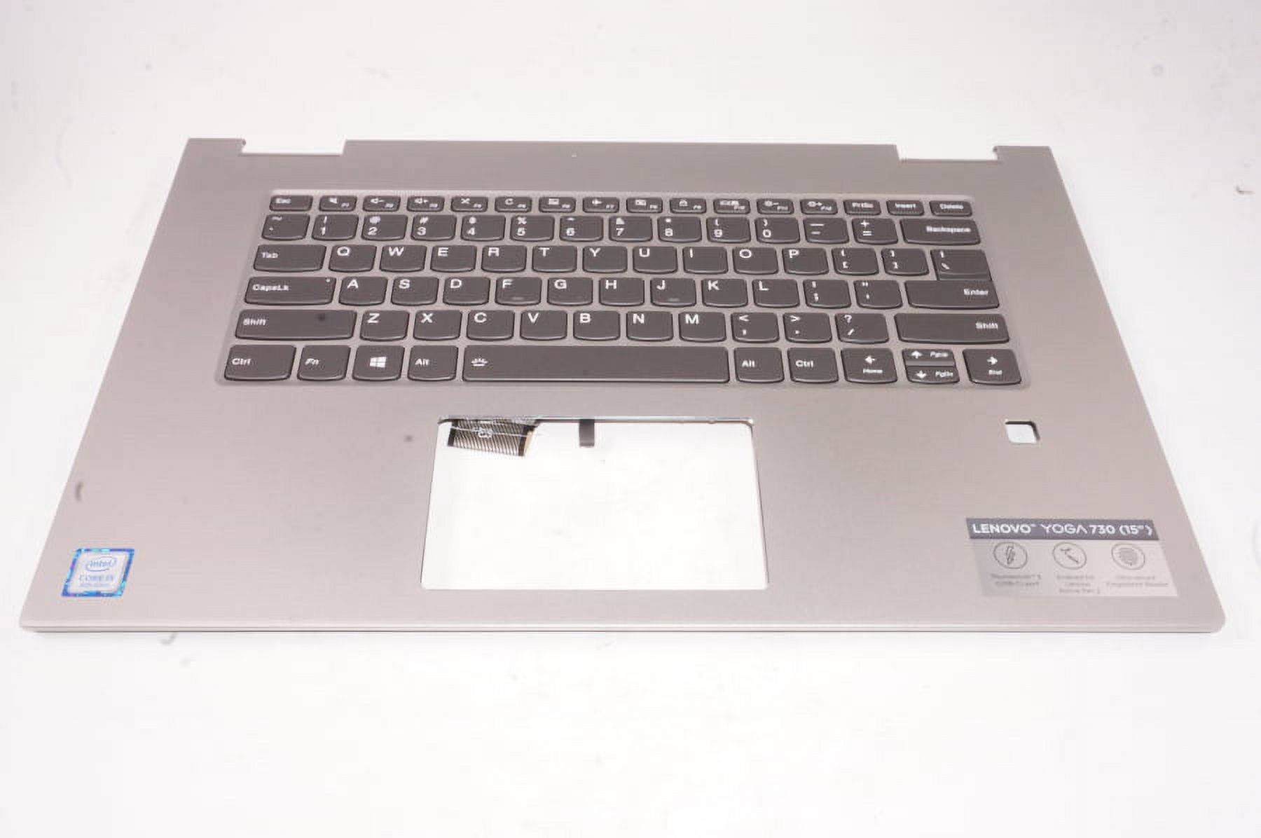 5CB0T04899 Lenovo US Palmrest Keyboard 81JSCTO1WW Yoga 730-15IWL - image 1 of 1