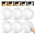 thumbnail image 1 of 5CCT LED RV Dome Ceiling Lights, On/Off Switch, DC 12V Surface Mount Interior Puck Light for Slim Motorhome, Trailer, Boat, Camper Lighting, 5W, 2700K/3000K/3500K/4000K/5000K, 4.5 Inch, 6 Pack, 1 of 7