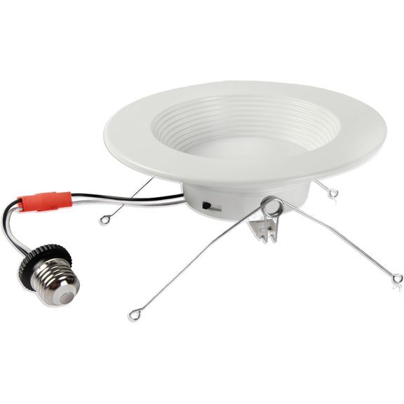 5CCT  Recessed Dimmable Ceiling Light | Ultra Slim E26 Retrofit Can Downlight | 2700K-5000K Selectable | 900 Lumens | 12W, 75-Watt Equivalent | , Wet Rated | 4 Pack