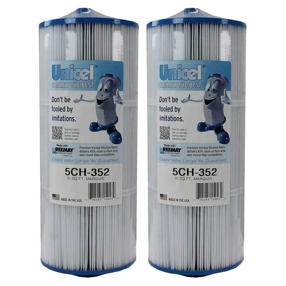 5CH-352 35 Square Foot Media Replacement Hot Tub Spa Filter Cartridge with 151 Pleats (2 Pack)