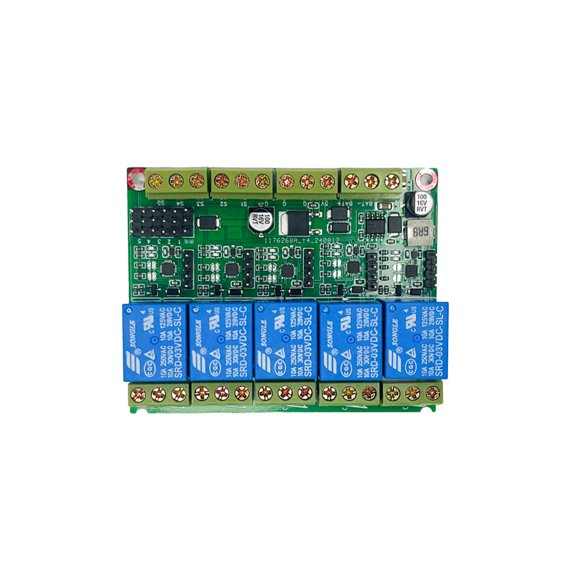 5CH RC Model PWM Relay Switch,5-Channel RC Model Relay PWM Switch 2S-14S Multi-Channel High Current Relay Module Latching Non-Latching for RC Trawler Boat with 5V 3A BEC Output
