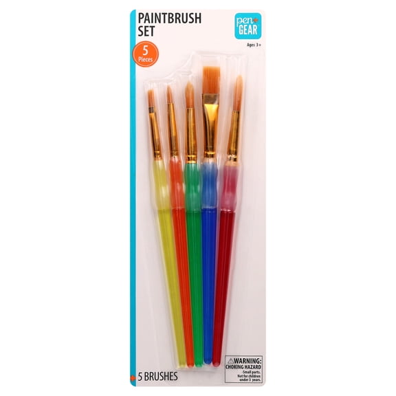 Pen+Gear Paintbrush Set, 5 Pieces