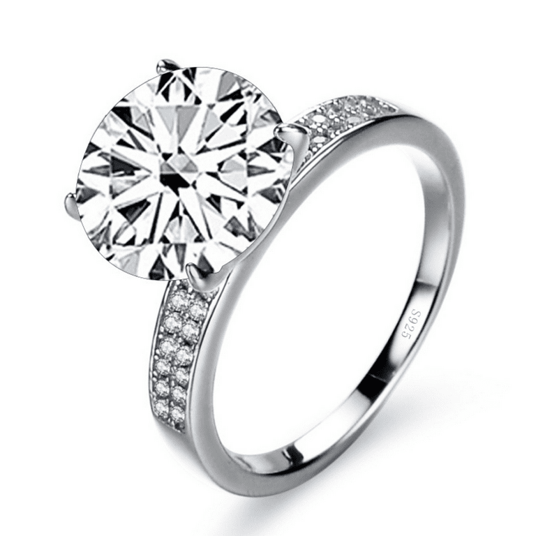 Colored moissanite store engagement rings