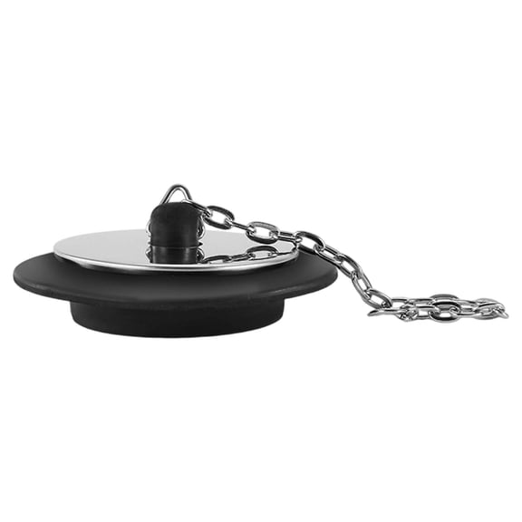 5Cm Universal Sink Plug, Universal Rubber Bath Plug And Chain, Bathroom Sink Plug Drain Stopper, Rubber Bath Plug with Stainless Steel Chain Ciozy