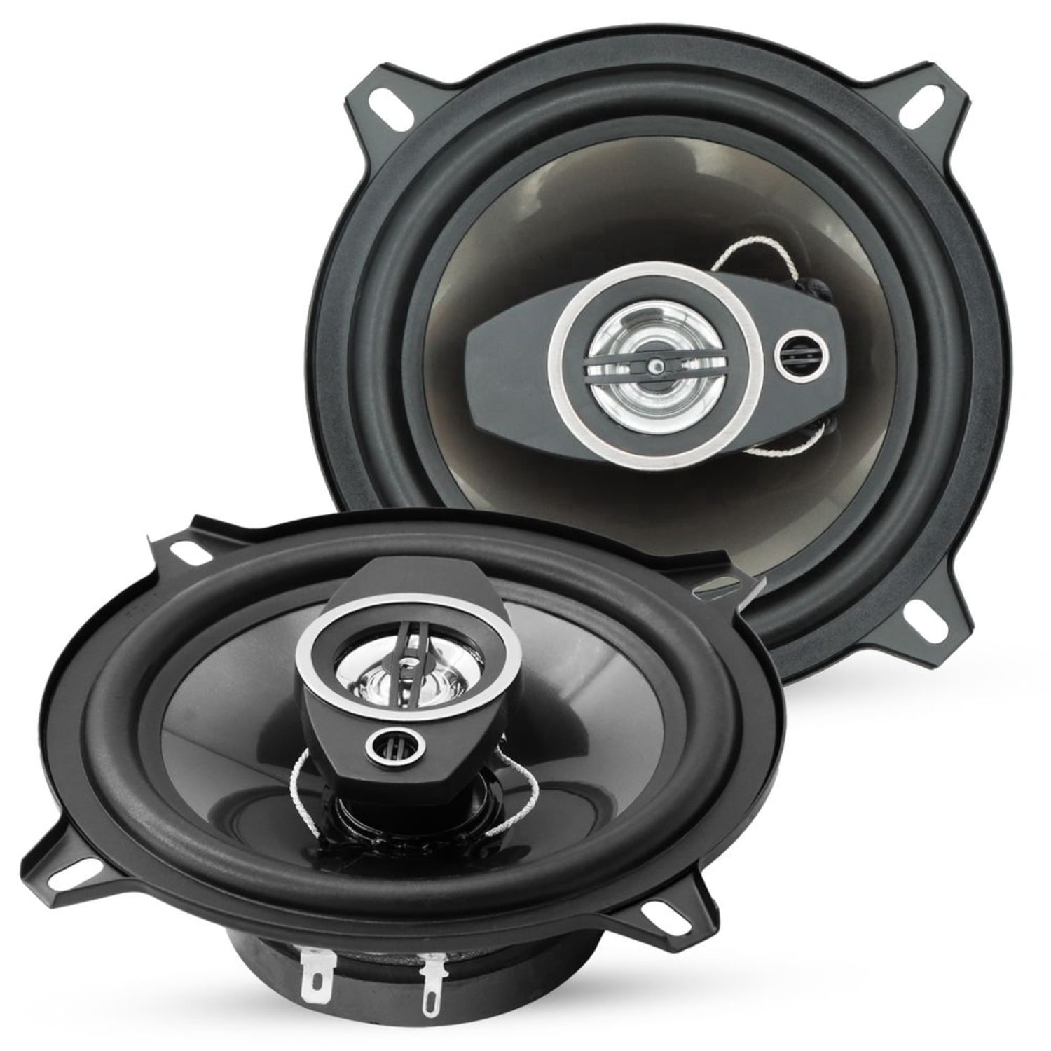 5Core 5 Inch 2-Way Coaxial Car Speakers 350W Max 35W RMS 4 Ohm Super Tweeter 88dB Sensitivity 75-20kHz Frequency Response Easy Install Vehicle Door Audio Speakers for Car Truck SUV Pair