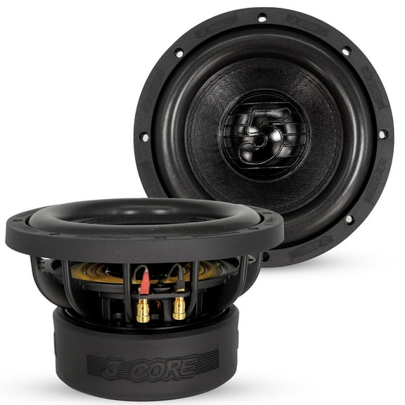 5Core 8 Inch Car Subwoofer Dual 4Ohm 1000W Sub Woofer Driver Aluminum Frame 8 Woofers