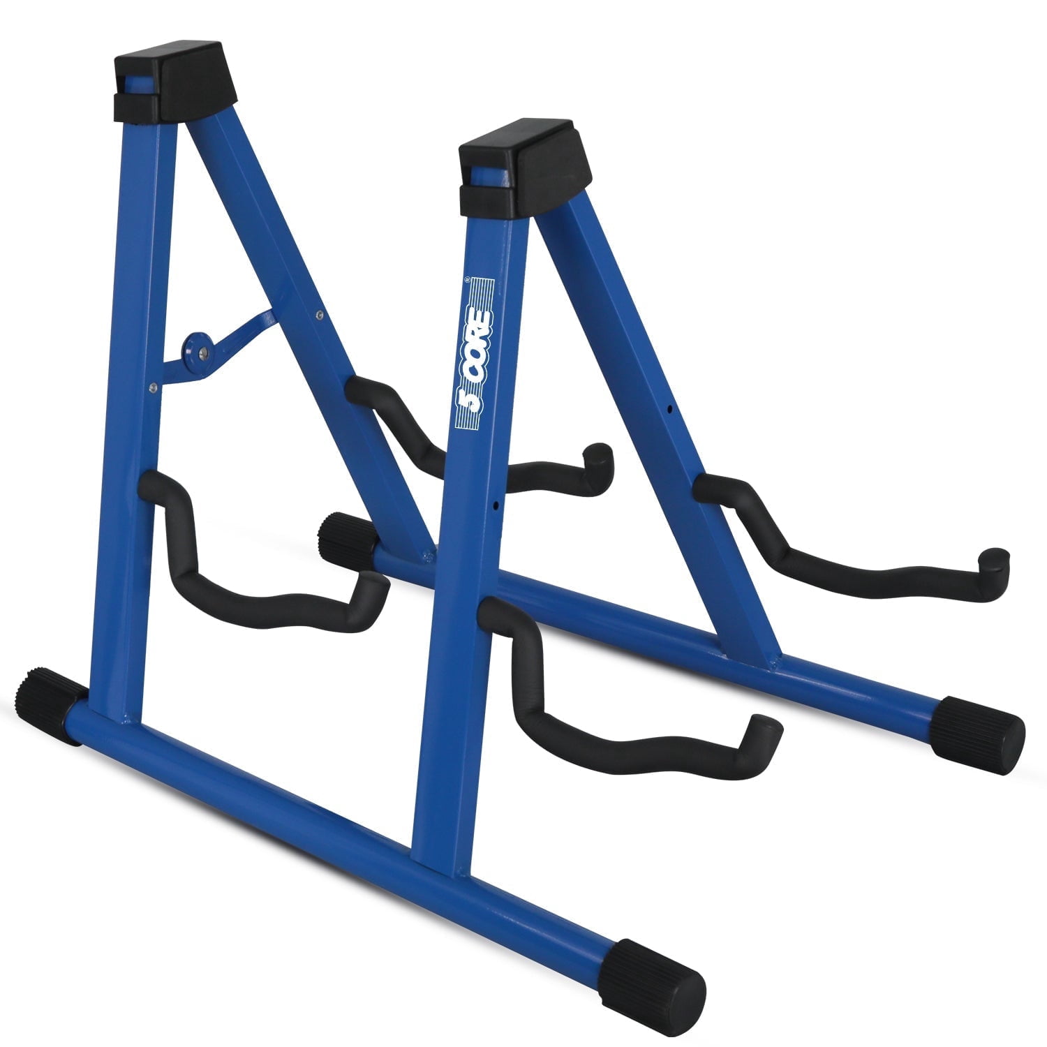 Heavy-Duty Double Guitar Stand – Adjustable A-Frame Floor Holder for Acoustic, Electric, Bass, Mandolin & Violin, Non-Slip Rubber Feet, Foldable for Stage/Studio